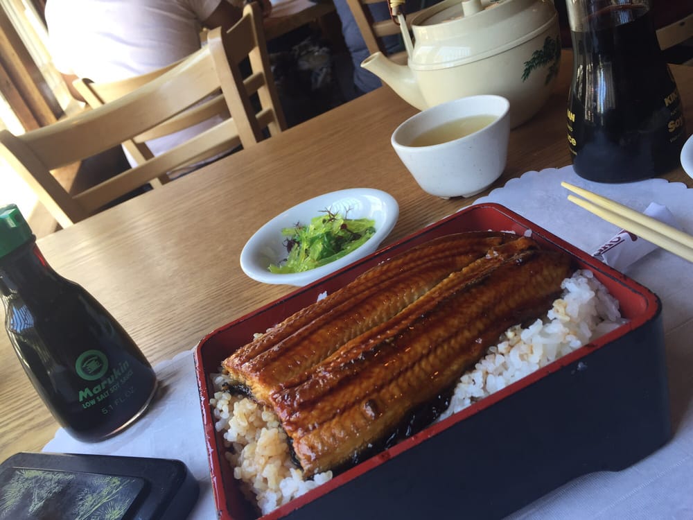 Grilled eel over rice in a lacquered box